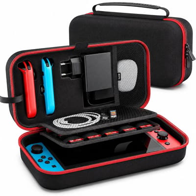 BOTC Case Geschikt voor Nintendo Switch - Beschermhoes - Opbergtas - Portal case - opbergcase - Draagbare Opbergtas Koffer - Zwart