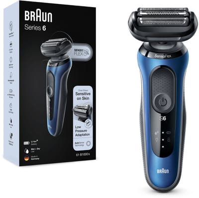 Braun Series 6 61-B1000s - Elektrisch Scheerapparaat Mannen - Blauw