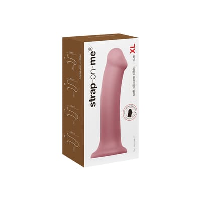 Strap-on Me Mono Density Basis Dildo - beige - maat XL