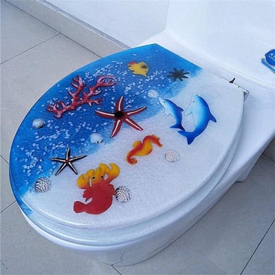Toiletbril - WC-deksel Toiletdeksel - Hygiënisch Werken - Antibacterieel Duroplast - Universele Pasvorm - Transparant Geel