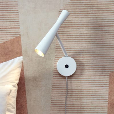 it's about RoMi Wandlamp Bordeaux - Wit - 10.5x26x34.5cm - Binnen Modern