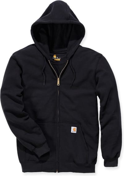 Carhartt K122 Midweight Zip-Front Hooded Sweatshirt - Original Fit - Black - M (valt als L)