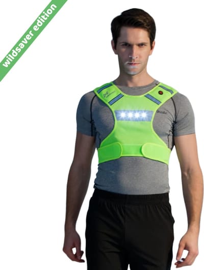 InVincer® Club - Hardloop verlichting - Wildsaver edition - Led vest Hardloop reflectievest Geel - L