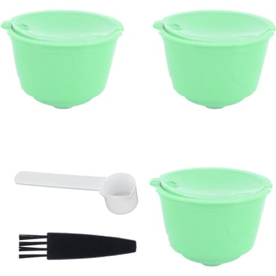 Koffiecapsuleset Roestvrijstalen Koffiefilterbeker voor DOLCE GUSTO Koffiemachine Type 1 green