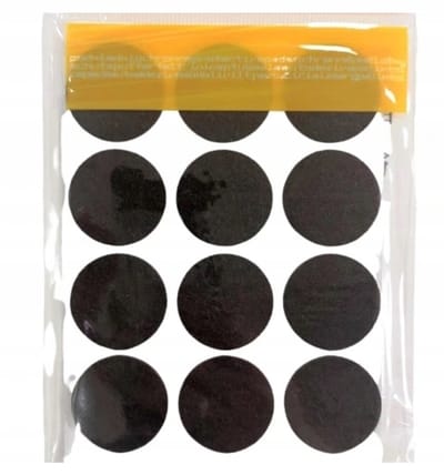 Aspro Filt Serie - Zelfklevende Viltjes - 28mm - Bruin - 12 Stuks