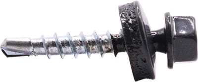 Wovar Dakpanplaatschroeven Verzinkt Zwart R9005 4.8 x 28 mm | Doos 250 Stuks | Dakschroeven