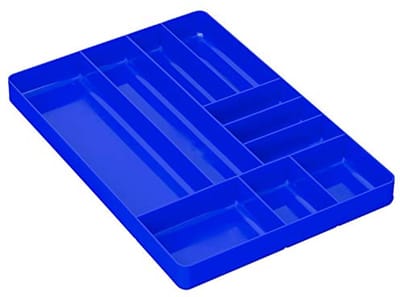 10 Compartimenten Lade Organizer voor Gereedschap en Onderdelen - Stapelbare en Slagvaste Tray voor Garage