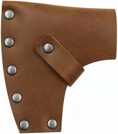 Bijl Schede - Beschermhoes Voor Bijl - Kamperen Outdoor - Verstelbare Riem - 198x105mm - Bruin