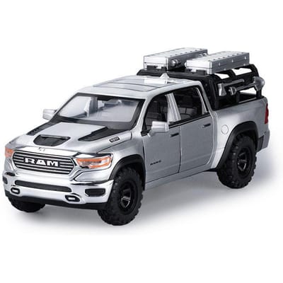 1:32 Do Ram 1500 Rex Pick-up Legering Auto Model Diecasts Metaal Off-Road Voertuigen Auto Model Simulatie Geluid Licht Verzameling Cadeau