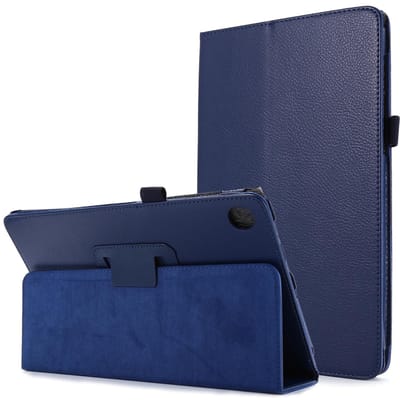Étui à rabat pour Samsung Galaxy Tab A 10.1 T510 T580 Housse de tablette Tab A9+A11+plus 11 X210 A8 10.5 Cuir PU Fundas Coque Tab A11(8.7inch)X130 bleu foncé