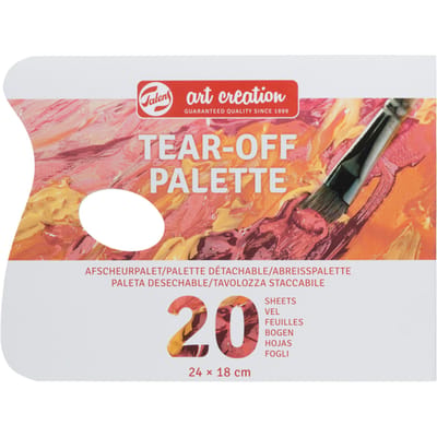 Afneembaar palet - Geolied en waterdicht papier - 18x24cm - 20 vellen - Kunstcreatie