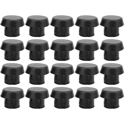 20 stuks Biljartkeu Onderkant Rubberen Plug Beschermpad Keu Staartbeschermer Beschermaccessoires gray