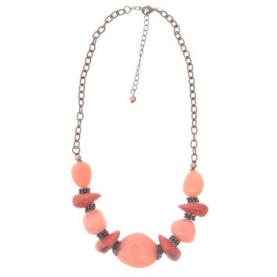 Behave - Kralen Ketting - Rood - 42 cm