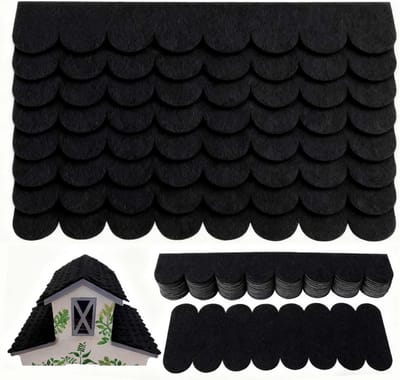 Zelfklevend Dakvilt - Mini Dakshingles - Modelbouw Projecten - Eenvoudige Installatie - 30x5cm & 30x11cm - Zwart