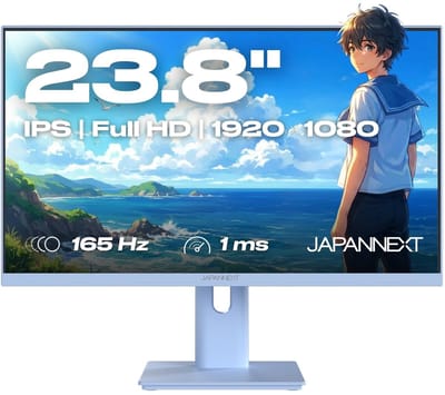 JAPANNEXT Gaming Monitor 23.8" IPS Full HD (1920x1080) 165Hz 1ms Pastel Blauw | JN-I238F165-HSP-BB