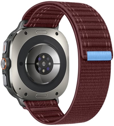 Nylon bandje - geschikt voor Samsung Galaxy Watch Ultra (47mm) / Ultra 2025 (47mm) - bordeauxrood