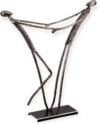 Gilde Handwerk - Beeld - Sculptuur - Positiviteit - Metaal - 6x27x29cm