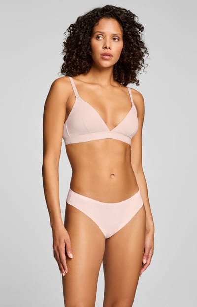 Puma 2-Pack dames strings - Katoenen strings dames multipack - Voordeelverpakking - Lichtroze / S