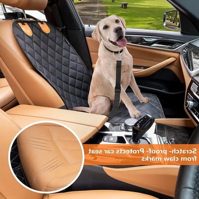 Autostoelhoes Hond - Hondenstoelhoes Auto - Veilig Vervoer - Waterdicht Oxford Stof - Voor Stoel - A