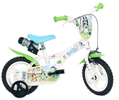 Dino Bikes Bluey Kinderfiets 12 Inch – Met Zijwieltjes – Jongens & Meisjes – 2 tot 4 Jaar