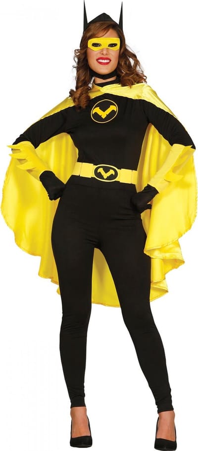 Fiestas Guirca - Black Hero Women (M-L) - Carnavalskleding - Carnaval - carnavalskleding 2027 - Carnaval kostuum