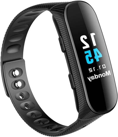Spraakrecorder Armband - Dicteerapparaat Klok - Notities Maken - Opname Met Eén Klik - 16 GB Opslag - Zwart