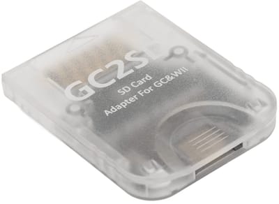 Allecto - GC2SD Geheugenkaartadapter - Micro SD Converter - Plug and Play - Transparant - Game Console Adapter - Geschikt voor GC en Wii - Model 26...