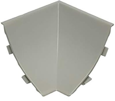 DQ-PP HOEKLIJST BINNENHOEK - Aluminium mat - 23 x 23 mm - PVC - Keukenstrip Werkblad Afwerkingsstrip Strip Keuken Keukenafwerkingsstrip Wandafwerkingsstrip Tafelbladstrips
