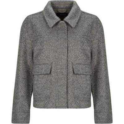 Only Jas Onlsanne Boucle Short Jacket Bf Otw 15358870 Medium Grey Melange Dames Maat - L