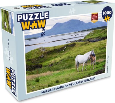 Puzzel Moeder paard en veulen in Ierland - Legpuzzel - Puzzel 1000 stukjes volwassenen