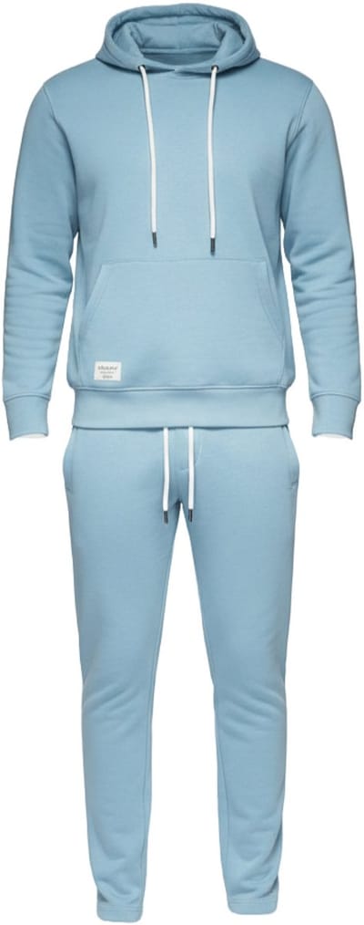 OMBRE Set - Katoen - Lange Mouw - Effen Denimblauw M