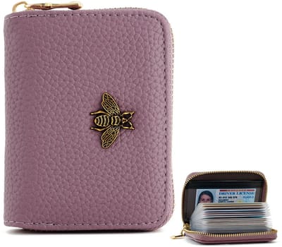 Dailygoods- Creditcardhouder met RFID-bescherming - Portemonnee met ritssluiting - Kaarthouder - Dames - 20 kaartsleuven - Zacht en duurzaam design