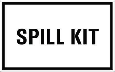 Spill kit sticker 320 x 200 mm
