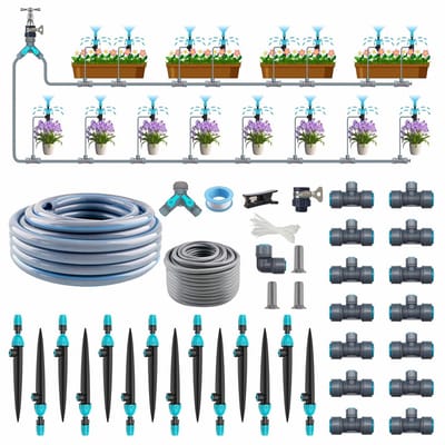 Automatische Druppelirrigatieset 30m voor Tuin en Kas met Fast Connect
