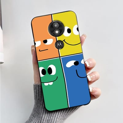 Hoesje Cover Voor Motorola Moto G7 Play Prachtig Hoesje Zachte Siliconen Shell Voor Motorola Moto G7 Power Schattig Cartoon Zwart Hoesje Moto G7 Play