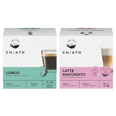 Koffiecapsules compatibel met NESCAFÉ® Dolce Gusto® CHiATO Latte Macchiato, 8+8 st.