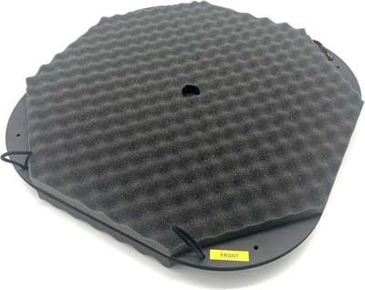 Geluidsisolatie Dartbord - Muurbevestiging Dartbord - Geluid dempen - Traploos draaien - 69 x 69 x 6 cm - Zwart