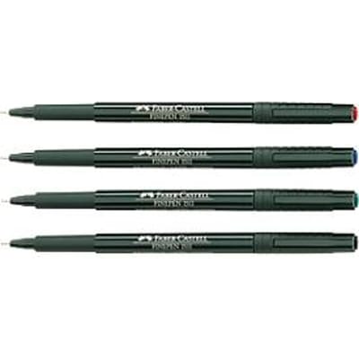 FABER-CASTELL Finepen Document, 0,4 mm, rood, 10 st.