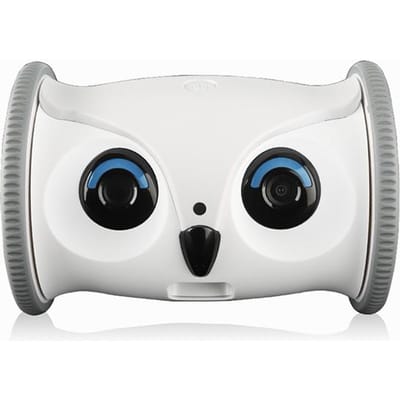 Geüpgraded Automatisch Slim Huisdier Speelgoed Interactieve Uil Robot Wifi Met 1080P HD Videocamera Kat Hond Huisdier Benodigdheden Hoge Kwaliteit Materiaal EU wit