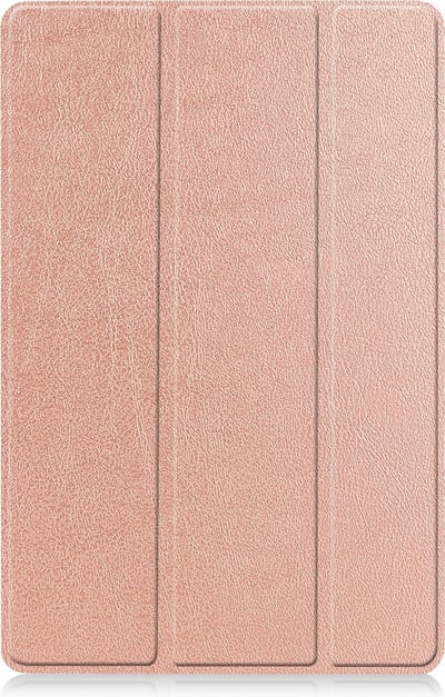 Hoesje - Geschikt voor Samsung Galaxy Tab S8 - Dun & Stevig - Trifold Bookcase - Hard Cover - Hardcover Book Case - Tablet Hoes - Rosé goud
