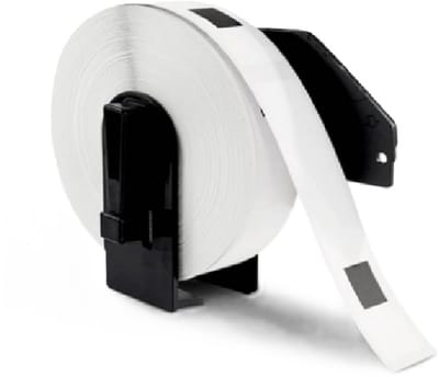 Label Tape Geschikt voor Brother DK-11203 | 17 x 87 mm | Zwart op Wit - 300 labels per rol - 1 stuk - Geschikt voor: QL-1050 QL-1050N QL-1060N QL-1100 QL-1110NWB QL-1110NWBc QL-500 QL-550 QL-560 QL-570 QL-580N QL-600