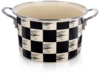Orion Szachownica Serie - Geëmailleerde Pan - 20 cm - 3 l - Retro Stijl