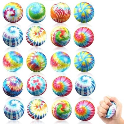 Set van 24 Mini Stressballen - 5 cm Anti-Stress Speelgoed voor Kinderen en Volwassenen