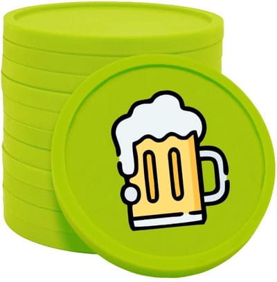 CombiCraft Biermunten / Consumptiemunten Lime groen - Ø29mm enkelzijdig bedrukt - 100 stuks