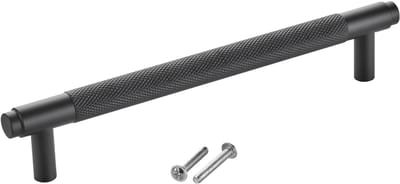 SOTECH meubelgreep BLACKLINE VIII BA 160 mm mat zwart (lengte 192 mm, diameter 14 mm, hoogte 35 mm) keukengreep van aluminium