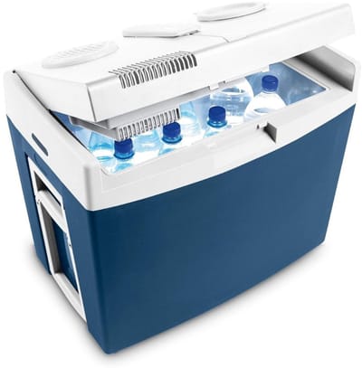 Zyrex® Elektrische koelbox 12 en 230 volt - Elektrische koelbox - Koelbox - Blauw - 54cm x 35cm x 45cm