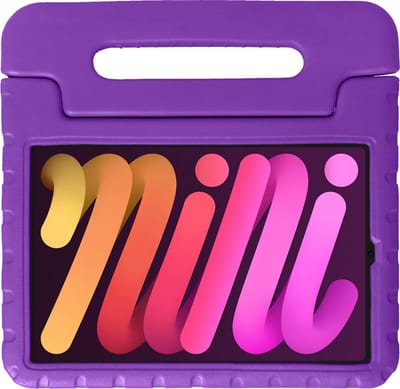 Hoesje - Geschikt voor Apple iPad Mini 6 (2021) - 8.3 inch - 6e Generatie - Kinderhoes Shockproof Bumper - Kidsproof Case - Tablet Hoes - Kinder Hoes Cover - Paars