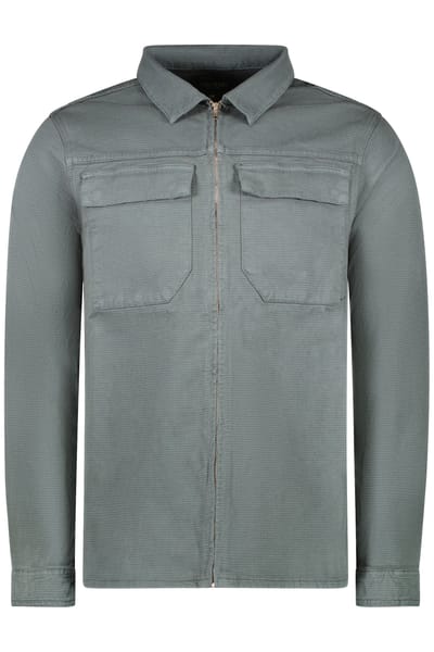 Cars Jeans Ronzo Shirt Zip Twill Gmd Moss Size: S | Casual Shirts Outlet | Heren | Groen