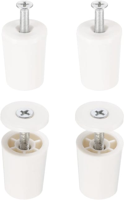 Aanslagbuffer Stoppers - Rolluik Reparatie - Rolluiken Beveiligen - Weerbestendig ABS Kunststof - 28 mm Bladlengte - Wit