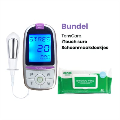 TensCare - Bundel iTouch Sure + Schoonmaakdoekjes | Bekkenbodemtrainer | Pelvic Floor Trainer | Behandeling van Incontinentie | desinfectiedoekjes | desinfectie doekjes | reinigingsdoekjes |